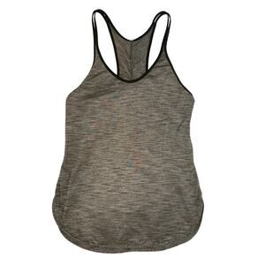 Lululemon Racerback Tank Top Size 2-4‎ Heather Olive Green Sleeveless Yoga